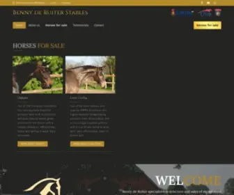 Bennyderuiterstables.com(Dutch warmblood) Screenshot