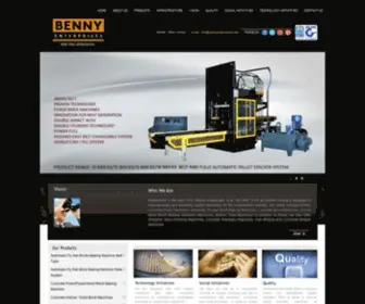 Bennyindustries.com(Flyash Brick Machine) Screenshot