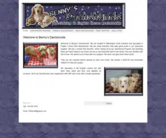 Bennysdachshunds.com(Benny's Dachshunds) Screenshot