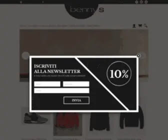 Bennys.it(Boutique capi firmati online) Screenshot