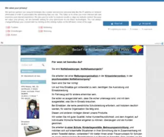 Benoba.de(Bedarf für Notfallseelsorge und PSNV) Screenshot