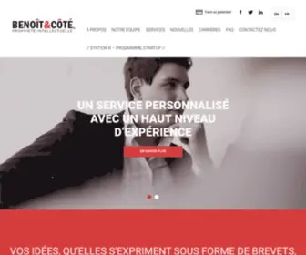 Benoit-Cote.com(Agence de propriété intellectuelle) Screenshot