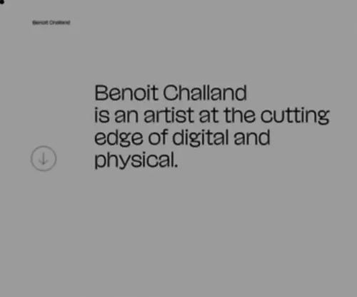 Benoitchalland.com(Benoit Challand) Screenshot