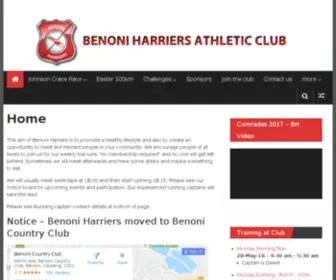 Benoniharriers.co.za(Running Club) Screenshot