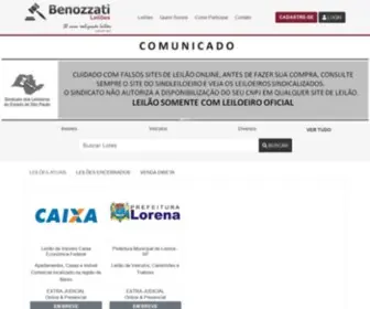 Benozzati.com.br(Leilões) Screenshot