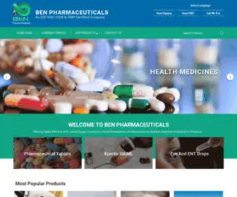 Benpharmaceuticals.in(BEN PHARMACEUTICAL) Screenshot