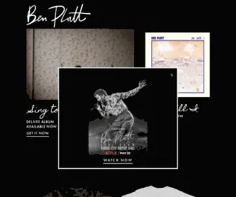 Benplattmusic.com(Ben Platt Official Website) Screenshot