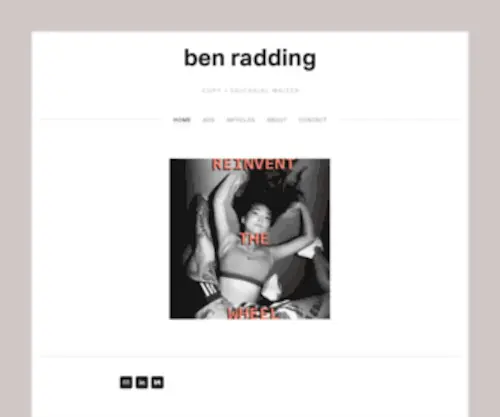 Benradding.com(Ben radding) Screenshot