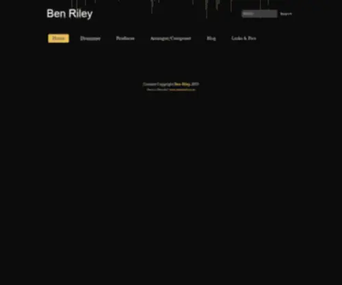 Benrileymusic.com(Ben Riley) Screenshot