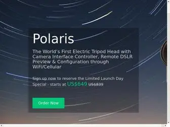 Benro-Polaris.com(Polaris) Screenshot