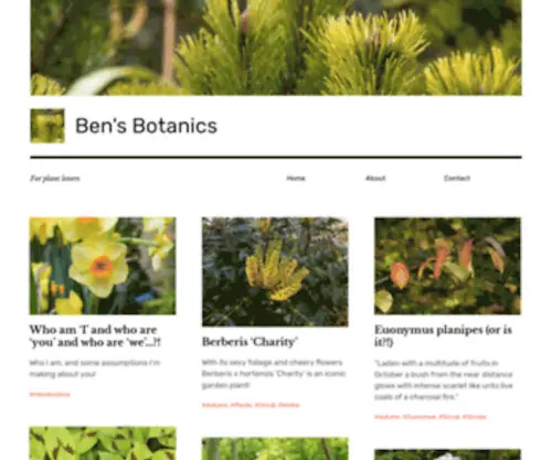 Bensbotanics.co.uk(Celebrating garden plants) Screenshot