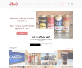 Bensbrewing.com(Ben's Brewing Co) Screenshot