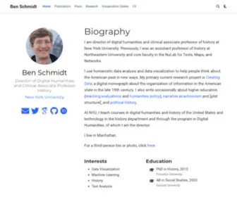 Benschmidt.org(Ben Schmidt) Screenshot