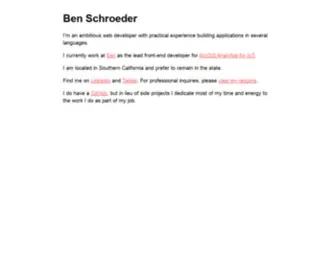 Benschroeder.com(All posts) Screenshot