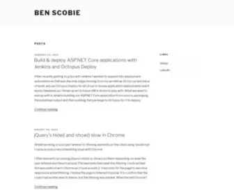 Benscobie.com(Ben Scobie) Screenshot