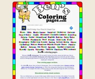 Benscoloringpages.com(Coloring book full of free printable coloring pages for kids) Screenshot