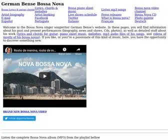 Bensebossanova.com(German Bense Bossa Nova) Screenshot