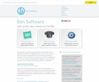 Bensoftware.com(High-quality video input software for the Mac) Screenshot