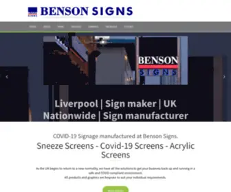 Benson-Signs.co.uk(Liverpool) Screenshot