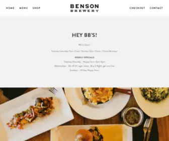 Bensonbrewery.com(Benson Brewery) Screenshot