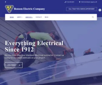 Bensonelectriccompany.com(Benson Electric Company) Screenshot