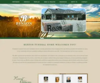 Bensonfh.com(Benson Funeral Home) Screenshot