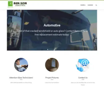 Bensonglass.com(SON Glass and Mirror) Screenshot