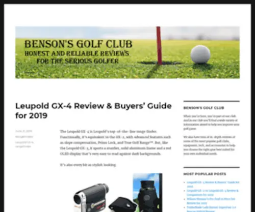 Bensongolfclub.com(Benson's Golf Club) Screenshot