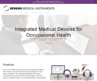 Bensonmedical.com(Benson Medical Instruments) Screenshot