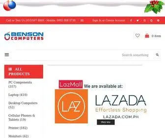 Benson.ph(Benson Computers the best online PC computer store in the Philippines) Screenshot