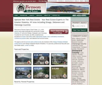 Bensonre.com(Upstate New York Real Estate) Screenshot