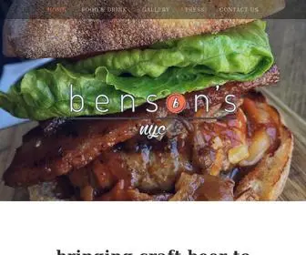 Bensonsnyc.com(Benson's) Screenshot