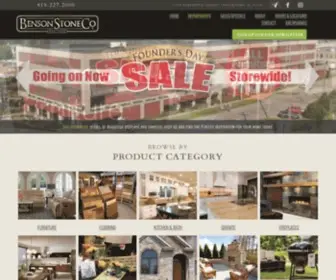 Bensonstone.com(Benson Stone Co. in Rockford) Screenshot