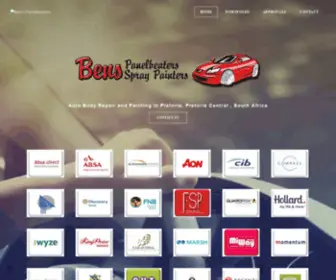 Benspanelbeaters.co.za(Bens) Screenshot