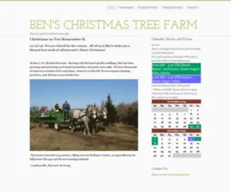 Benstreefarm.com(Ben's Christmas Tree FarmFront Page) Screenshot