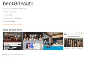 Bent8Design.com(Web Design and Development) Screenshot