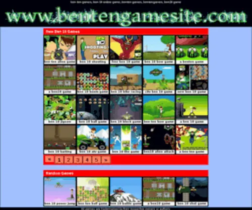 Bentengamesite.com(Ben ten games) Screenshot
