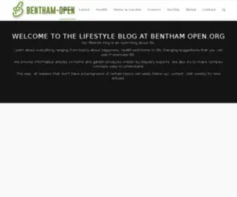 Bentham-Open.org(Open Society Lifestyle Blog About Life) Screenshot