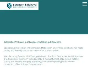 Benthams.com(Bradford, Yorkshire) Screenshot