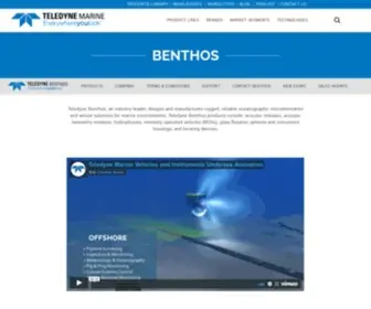 Benthos.com(Undersea Systems) Screenshot