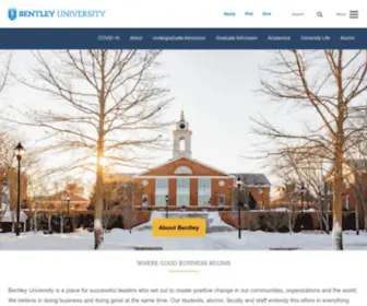 Bentley.edu(Bentley University) Screenshot