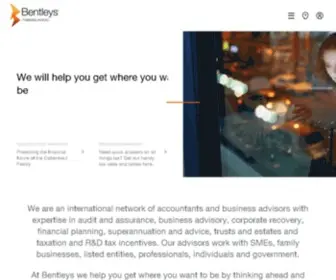 Bentleys.com.au(Bentleys Chartered Accountants & Business Advisors Australia) Screenshot