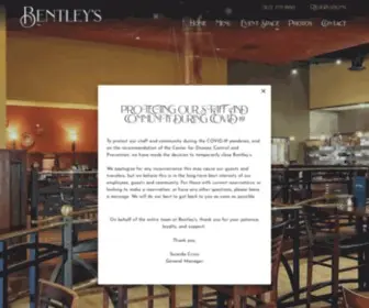 Bentleysgrill.com(Salem Oregon Restaurant) Screenshot