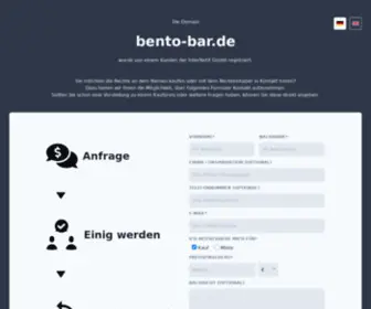 Bento-Bar.de(Landingpage Domain Deals) Screenshot