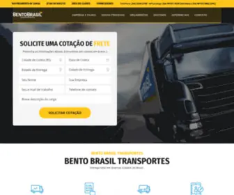 Bentobrasil.com.br(Bento Brasil Transportes) Screenshot