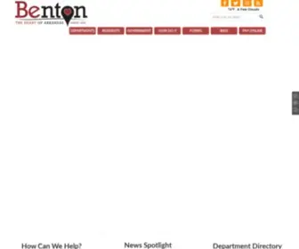 Bentonar.org(Official Website of Benton Arkansas) Screenshot