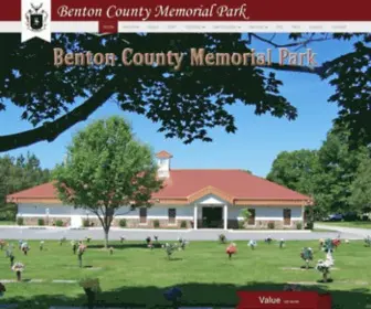 Bentoncountymemorialpark.com(Benton County Memorial Park Funeral Home of Rogers) Screenshot