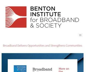 Benton.org(Benton Institute for Broadband & Society) Screenshot