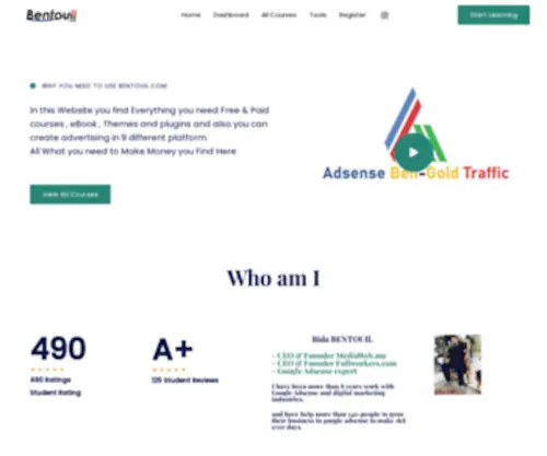 Bentouil.com(Success Begins With a Step) Screenshot