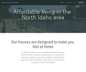 BenwayQualityhomes.com(Benway Quality Homes) Screenshot